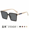 2023 Korean version new fashion sunglasses, the same style as the Internet celebrity street style stylish glasses, trendy and individual one-piece sunglasses for women Specification image
